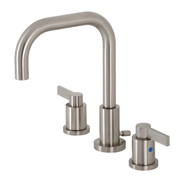 FSC8938NDL NuvoFusion Widespread Bathroom Faucet W/ Brass Pop-Up, Nickl